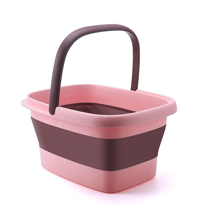 Collapsible Foot Bath – Advanced Foot Soaking Tub with Portable Design and Handle – Foldable Pedicure Foot Spa Bowl – Compact and Lightweight Foot Soak with Acupressure Points