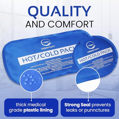 Reusable Ice Packs – Convenient Hot and Cold Ice Packs for Injuries Reusable – 7 Piece Flexible Ice Packs in Multiple Shapes and Sizes – Multi Use Ice Pack for Back Pain Relief, Neck, Shoulder