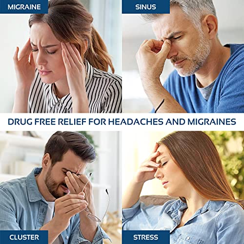 Migraine Relief Cap Ice Head Wrap Headache and Migraine Hat | Headache Relief with Hot/Cold Gel Head Ice Pack with Face and Eye Headache Mask Compress
