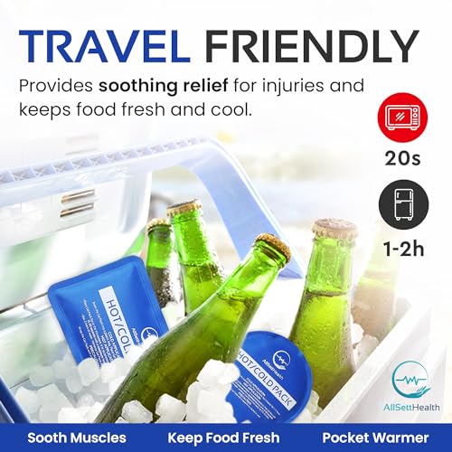 Reusable Ice Packs – Convenient Hot and Cold Ice Packs for Injuries Reusable – 7 Piece Flexible Ice Packs in Multiple Shapes and Sizes – Multi Use Ice Pack for Back Pain Relief, Neck, Shoulder