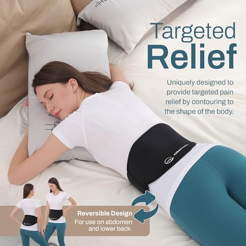 Reusable Ice Pack for Back Pain Relief | Adjustable Lower Back Pain Wrap for Hot and Cold Therapy | Relief for Lower Lumbar, Sciatic Nerve, Herniated or Degenerative Disc, Coccyx, Tailbone Pain
