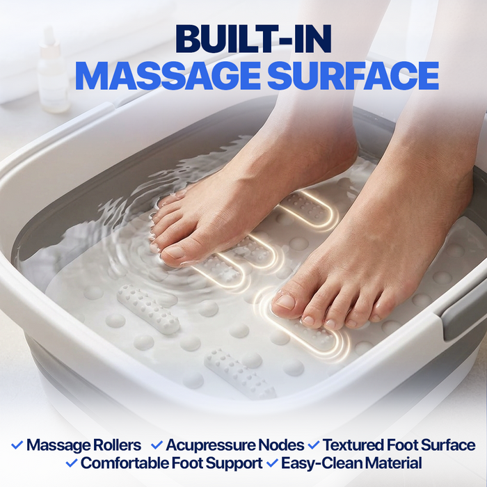 Collapsible Foot Soaking Tub Foldable Foot Bath Soak Tub Basin for Home Spa