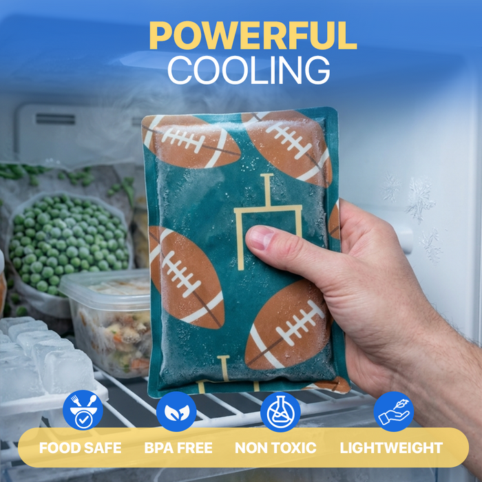 4 Pack Slim Ice Packs for Lunch Boxes, Reusable Kids Cold Packs for Coolers