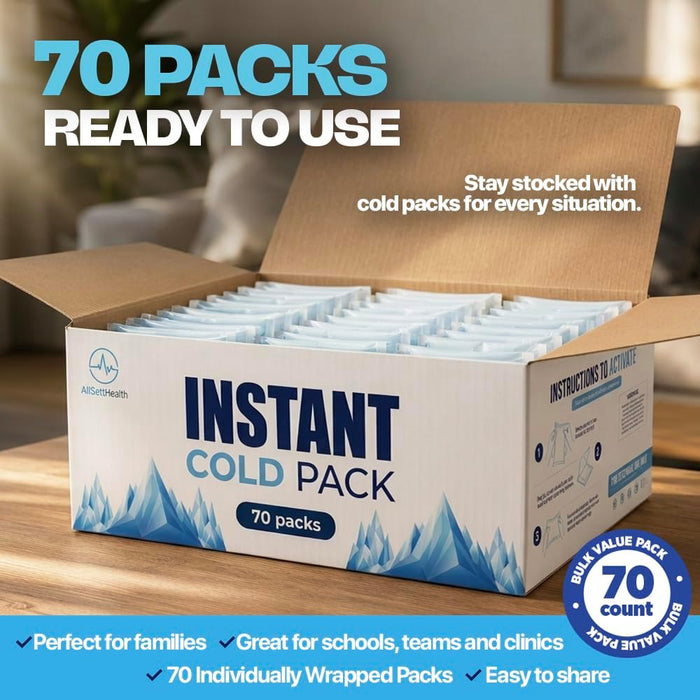 10 Pack Instant Ice Packs for Injuries Disposable First Aid Cold Packs