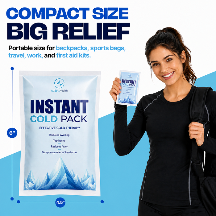 10 Pack Instant Ice Packs for Injuries Disposable First Aid Cold Packs