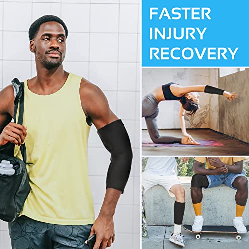 AllSett Health Elbow Ice Pack Wrap – Hot & Cold Compression Sleeve for Elbow, Knee, and Joint Relief (360° Coverage) – Medium, Large, X-Large