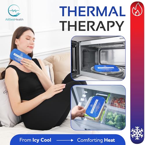 Reusable Ice Packs – Convenient Hot and Cold Ice Packs for Injuries Reusable – 7 Piece Flexible Ice Packs in Multiple Shapes and Sizes – Multi Use Ice Pack for Back Pain Relief, Neck, Shoulder