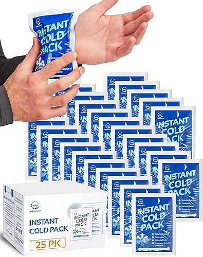 50 Packs Instant Ice Cold Pack (6” x 4.5”) - Disposable Instant Ice Pa —  All Sett Health