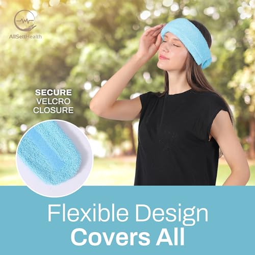 Cooling Towel with Soft Gel Ice Pack Inserts | Included 2 Gel Ice Packs Reusable - Multi Purpose Compression wrap - Neck, Legs, Arms, Shoulders - Ideal for Post Surgery, Migraines, Hiking and Injuries