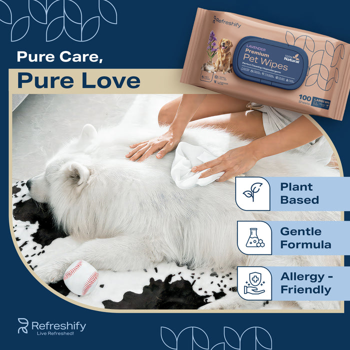 800 Bulk Dog Wipes for Paws and Butt - Pet Wipes for Dogs and Cats