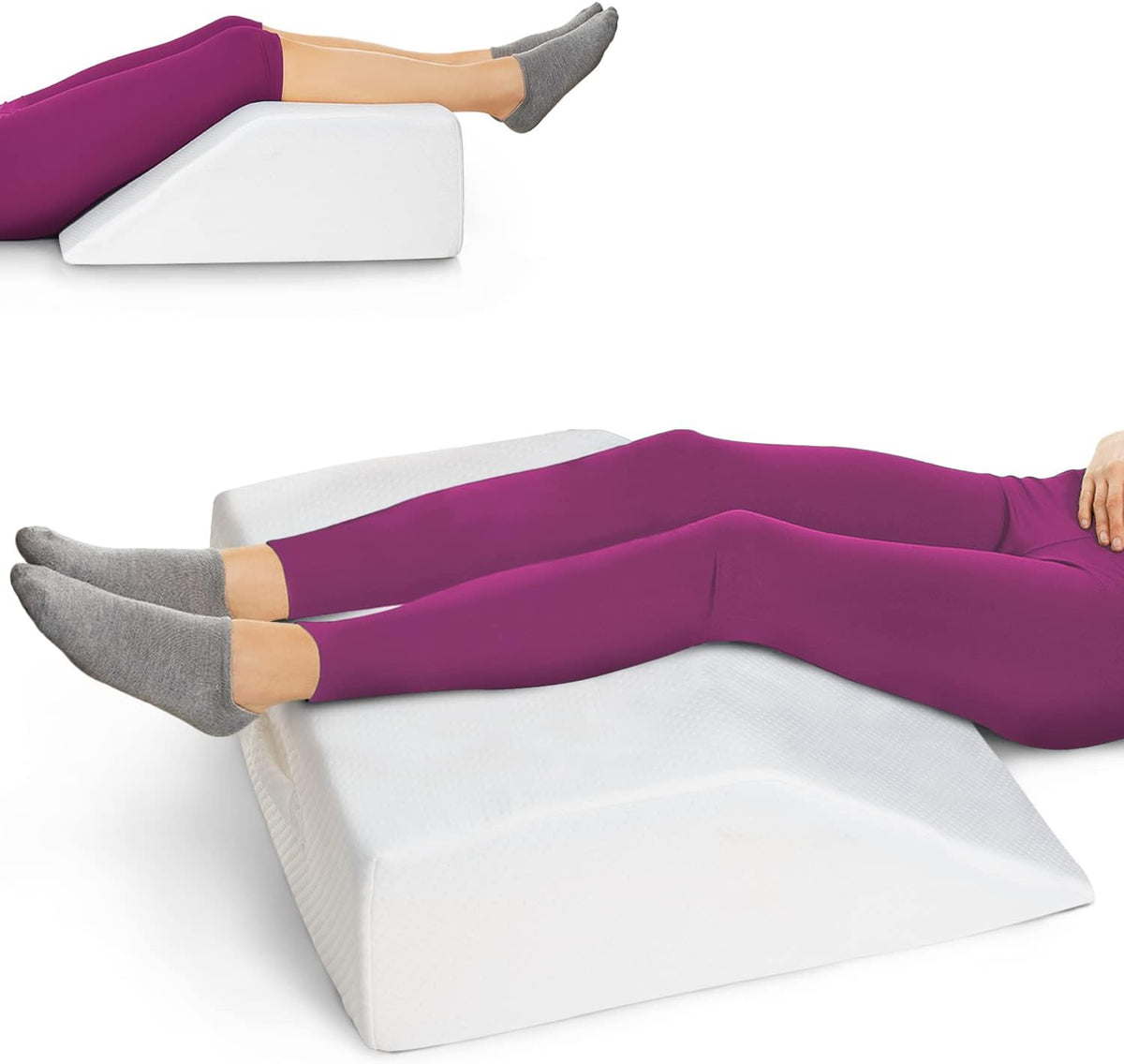 Leg Wedge Knee Pillow Memory Foam Hip Cushion Back Pain Relief For Sleeping  US