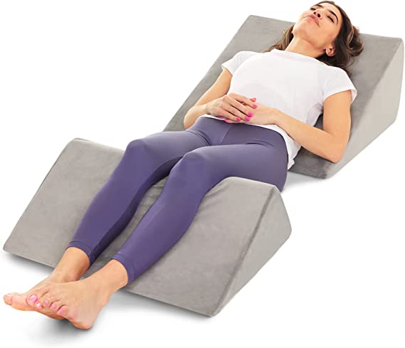 Memory Foam Wedge Pillow Adjustable Sleeping Incline Cushion Bed