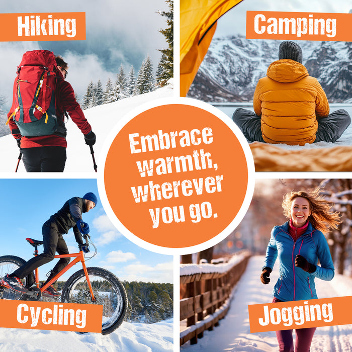 Disposable Natural Hand Warmers – 100 Pairs, 11 Hour Air Activated Heat Packs