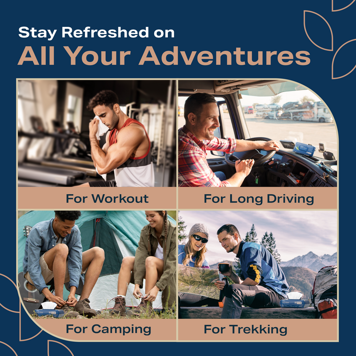 600 Wet Body Wipes for Adults – No Rinse Shower Wipes (XL)