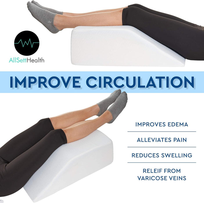 Wedge Pillow for Leg Elevation/Swelling, Post-surgery, Injure (2 Legs)