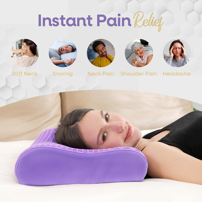 Orthopedic Pillow  Memory Foam Pillow for Neck Pain Relief or