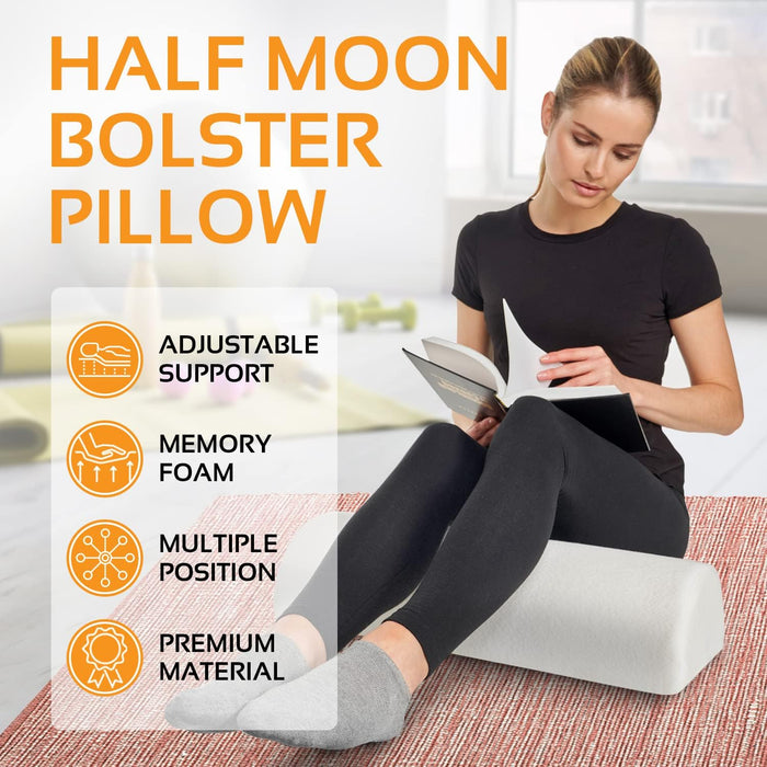 Leg Pillow for Sleeping Hip Pain Bolster Pillow for Legs Memory