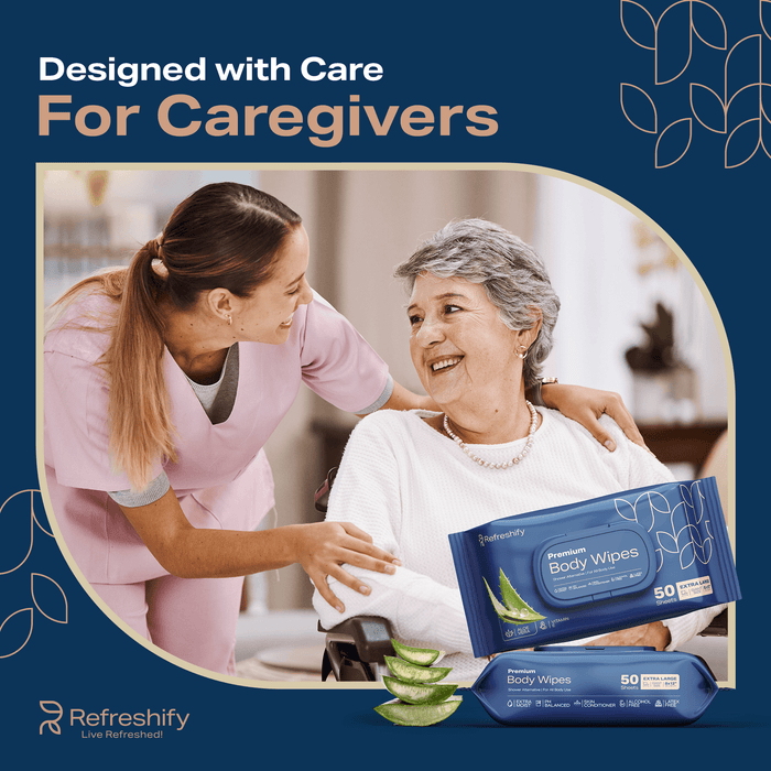 400 Wet Body Wipes for Adults – No Rinse Shower Wipes (XL)