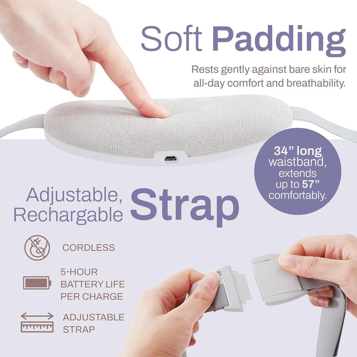 Period Heating Pad for Cramps-Portable Cordless Vibrating