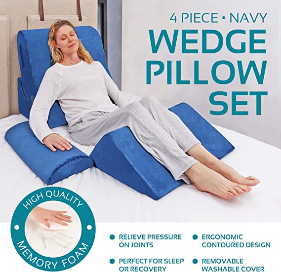 Large Leg Lift Pillow Wedge :: pillow wedge for joint, leg, back