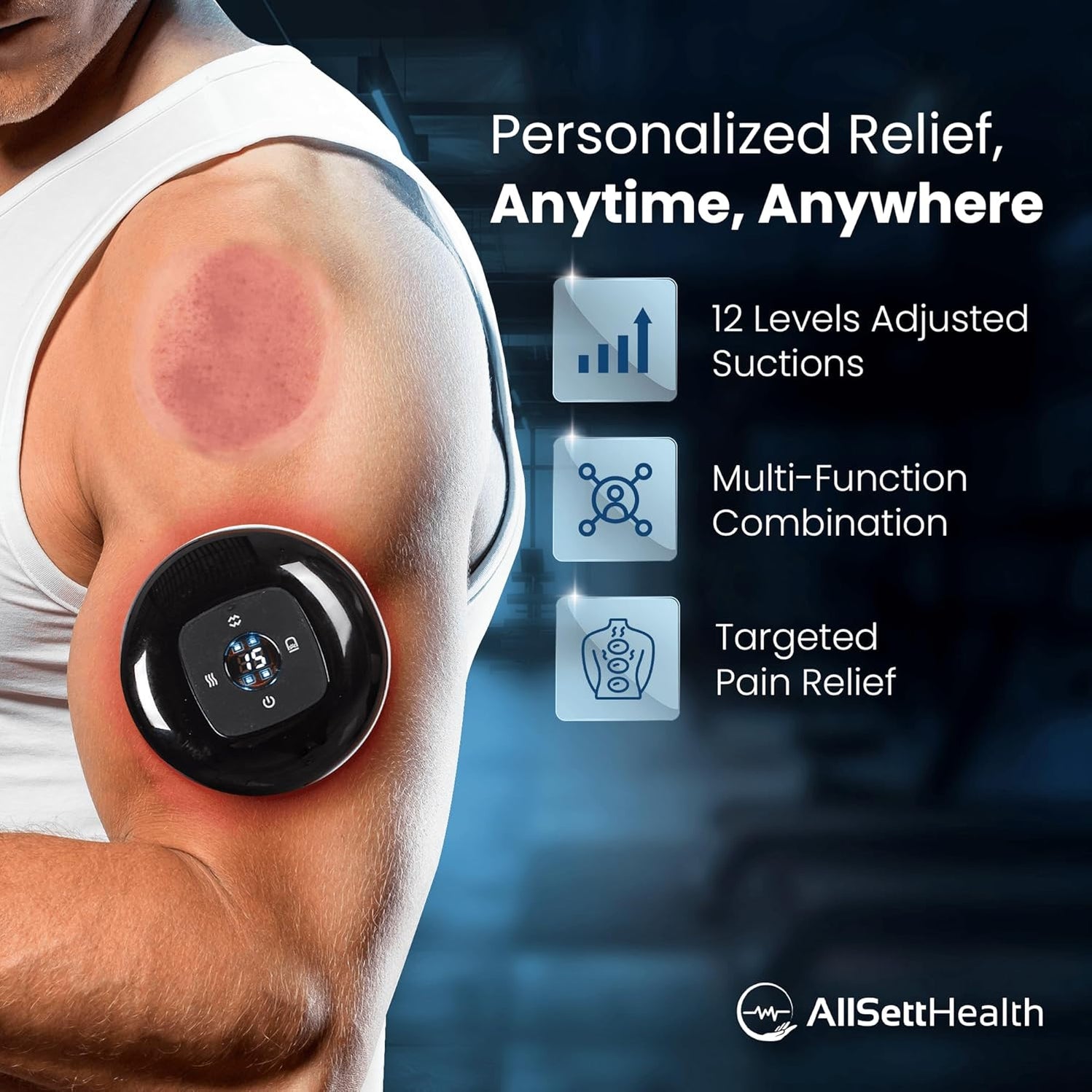 Electric Cupping Kit for Massage Therapy with Red Light - Cupping Set ...