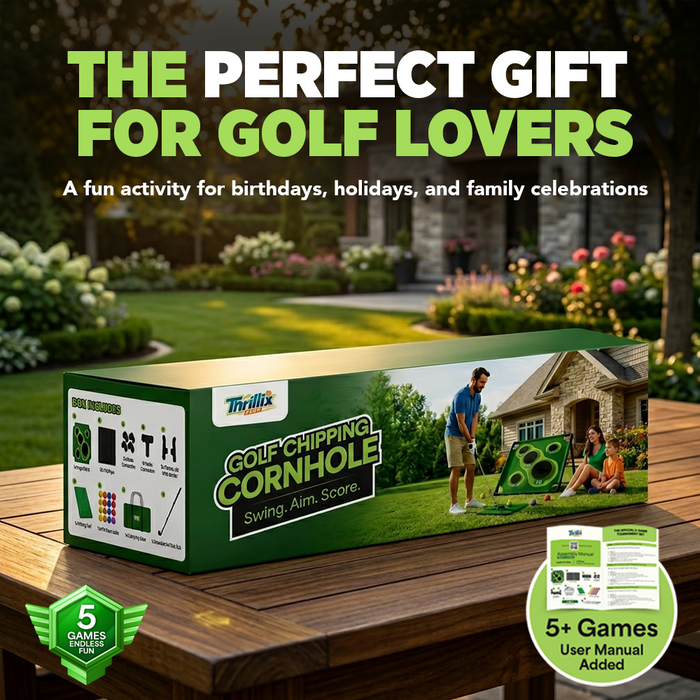 Golf Cornhole Game, Indoor and Outdoor Backyard Golf Chipping Game