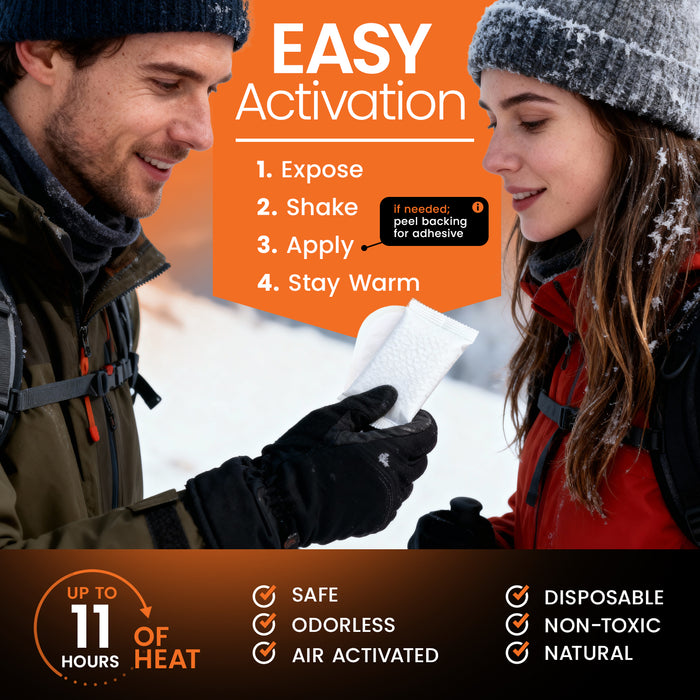 Hand and Toe Warmers Variety Pack – 100 Piece for Cold Weather