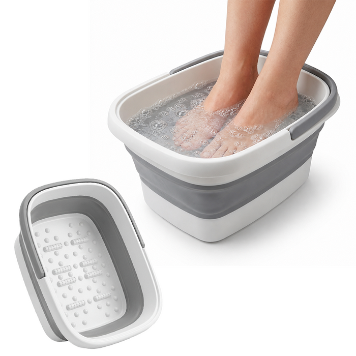 Collapsible Foot Soaking Tub Foldable Foot Bath Soak Tub Basin for Home Spa