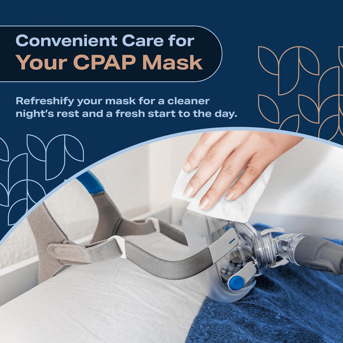 CPAP Mask Wipes (320 Count) + 8 Travel Wipes - Premium Large and Mosit Cleaning Wipes for Mask | CPAP Wipes Cleaner, Unscented, CPAP Cleaning Supplies