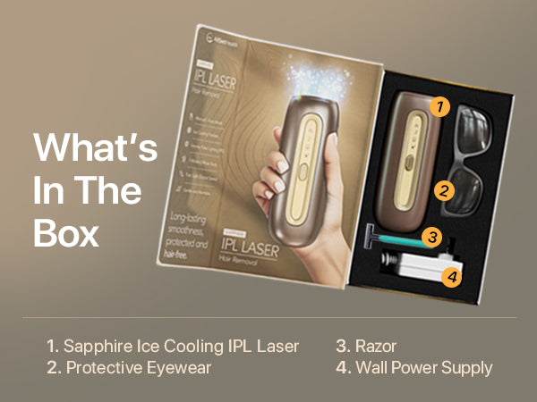 Painless Sapphire Ice IPL Hair Removal Device | 16J At-Home Laser