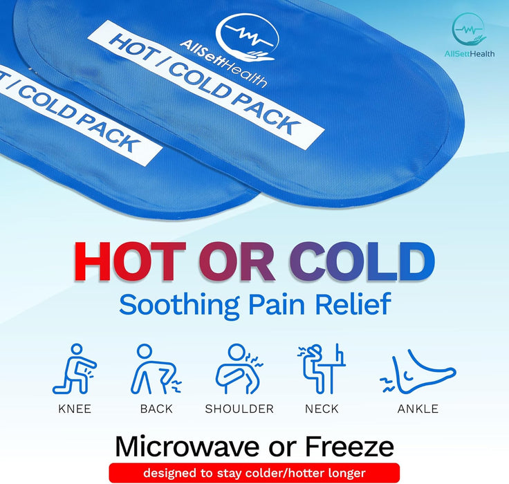 Reusable Hot and Cold Gel Ice Packs for Injuries | Cold Compress, Ice Pack, Gel Ice Packs, Cold Pack, Gel ice Pack, Cold Packs for Injuries, 10.5 in Long x 5 in Wide | 4 Pack