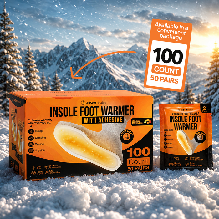 Insole Foot Warmers for Feet – 10+ Hour Air-Activated Foot Warmers Disposable | TSA Approved Insole Warmers for Boots & Shoes | Thin Adhesive Feet Warmers for Outdoor Use