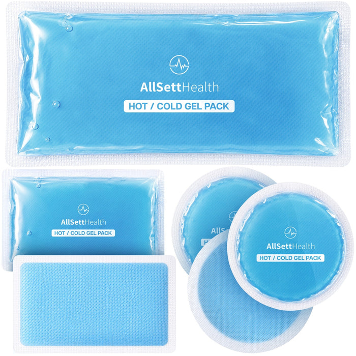 6 Piece Ice Packs for Injuries Reusable - Soft Ice Pack Flexible Cold Packs