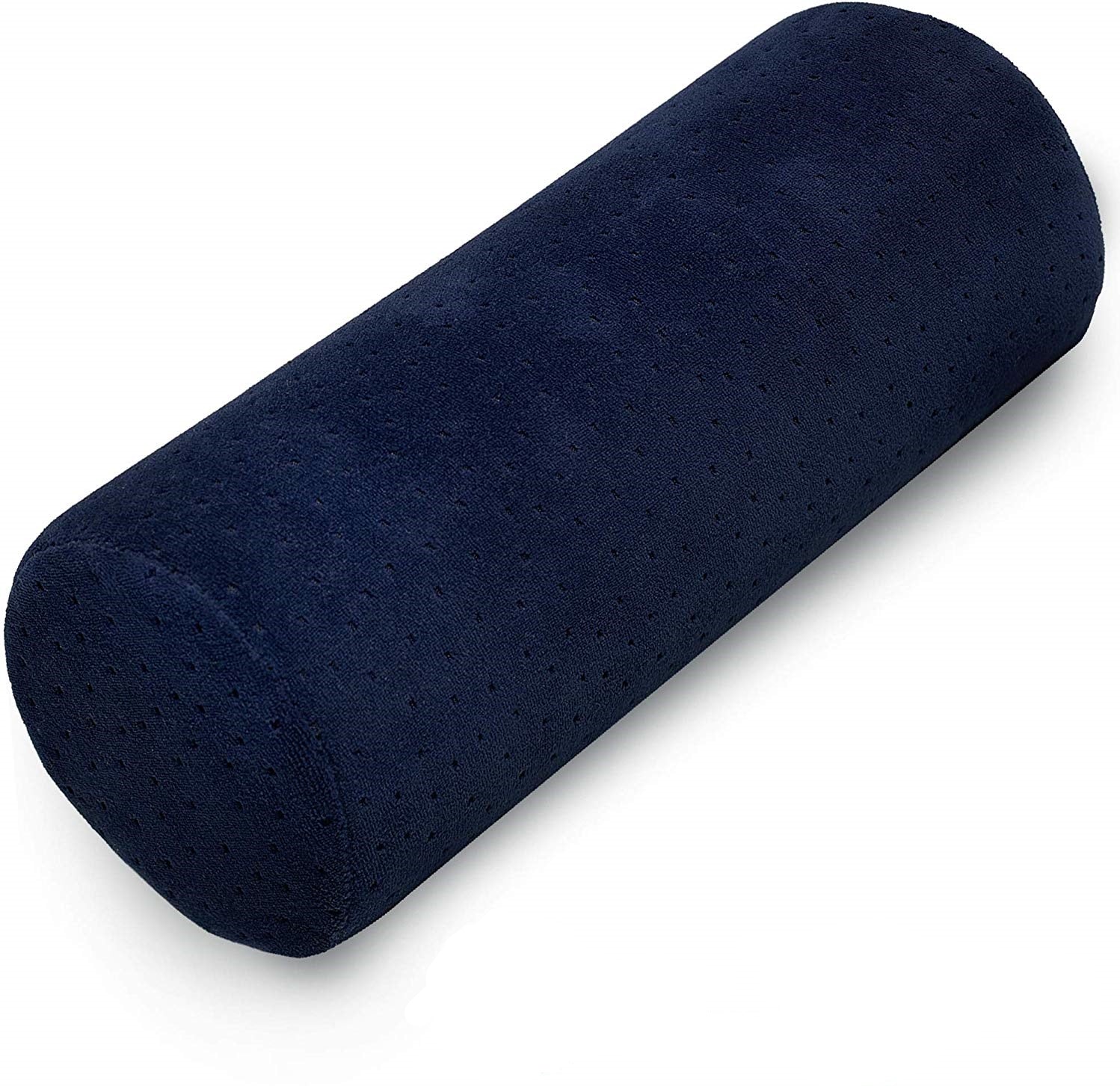 AllSett Health Round Cervical Roll Cylinder Bolster Pillow With Removable Washable Cover Ergonomically Designed For Head Neck Back And Legs Grey - View #11